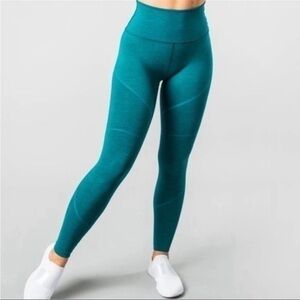 Alphalete Aero Leggings Teal Blue Green Size XS